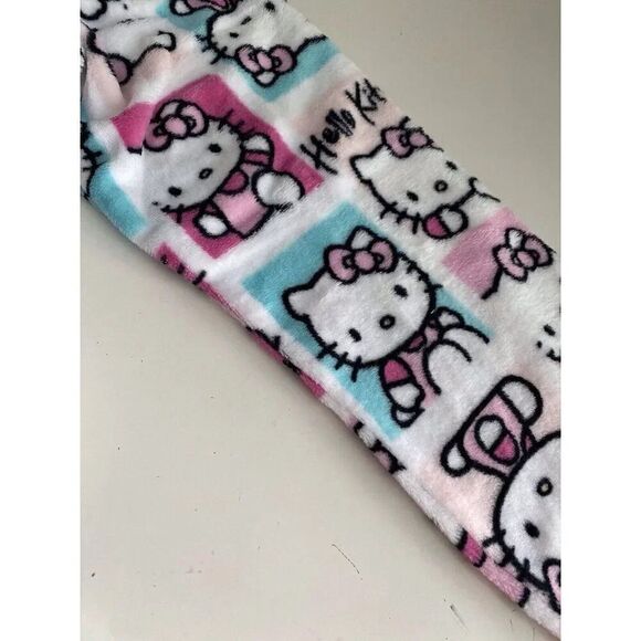 Sanrio Hello Kitty Soft Plush Short Belted Robe Women’s Sz L With Pockets NEW - Picture 6 of 11